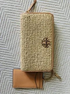 Tory Burch ラフィア 長財布