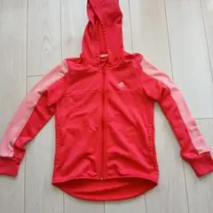 adidas フルジップ パーカー ピンク