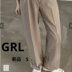 新品《GRL》センタープレスストレートパンツ［ai07］