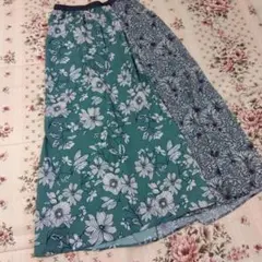 スローブイエナ　IENA　Deveauxフラワープリント　ロングスカート　34