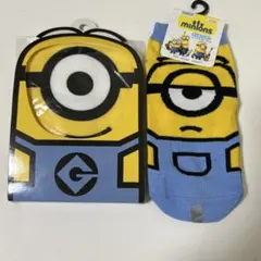 ミニオンズ 靴下　ミニタオル　USJ ミニオン　ソックス　ハンカチ
