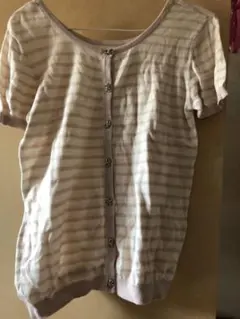 半袖カーディガン 値下げました ボーダー
