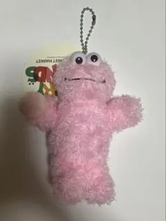 ぬいぐるみチャーム クッキーモンスター　ピンク