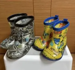 長靴　レインブーツ　2足セット　乗り物 14.0cm 16.0cm