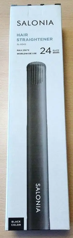 【新品未開封】SALONIA ストレートヘアアイロン 24mm ブラック