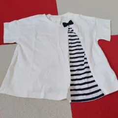 ハッシュアッシュ　半袖Tシャツ　白のサムネイル
