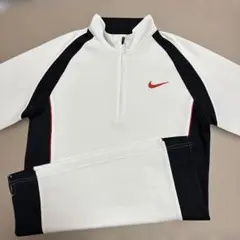 NIKE GOLF ドライフィット ハーフジップ　半袖　ロゴ刺繍 ゴルフウェア