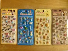 ディズニーキャラクター 立体シール 4パック