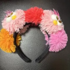 ユニバ　カチューシャ　セサミストリート モッピーカチューシャ　ピンク