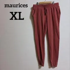 maurices 【XL】赤 0X LONG ジョガーパンツ 丈長め