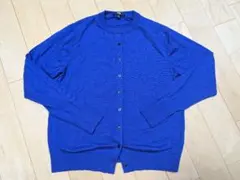 ユニクロ UNIQLO メリノクルーネック カーディガン ブルー XL