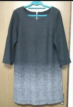 アンクロッシュ　EN CLOCHE ウール100%ワンピース 42　日本製