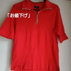 BURBERRY ゴルフ半袖シャツ レッド　レディース