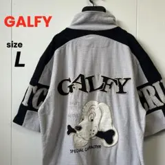 GALFY ガルフィー 刺繍ロゴ 半袖 ジップアップ ジャケット ジャージ