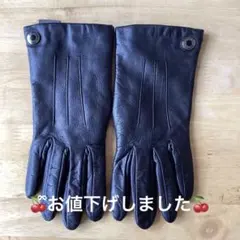 COACH ブラック レザー手袋