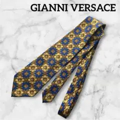 美品】GianniVersace ネクタイ 高級シルク メデューサ柄イタリア製