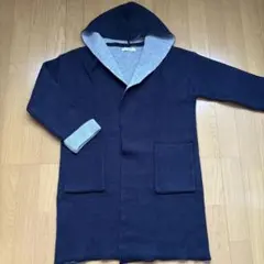 レディースSamansa Mos2 フード付きロングカーディガン　フリーサイズ