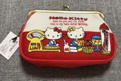 ハローキティ　畳刺繍ペンポーチ　がま口