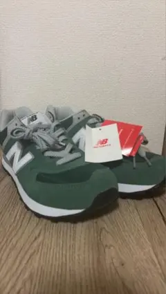 New Balance Classic 574 緑色スニーカー