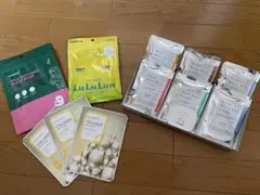 LuLuLun沖縄限定7枚、CICA7枚、他シートマスク3枚、アロマ入浴剤6袋