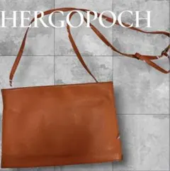 極美品　HERGOPOCH エルゴポック　 シボ革　サコシュ　ショルダーバックのサムネイル