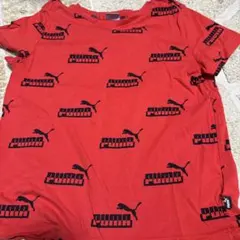 PUMA レッド Tシャツ ロゴプリント