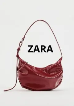 ザラ　ZARA ギャザーショルダーバッグ
