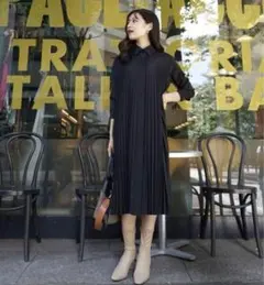 matelasse docking pleats dress ロル ローブブランのサムネイル