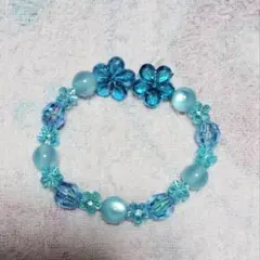 青系ビーズブレスレットセット