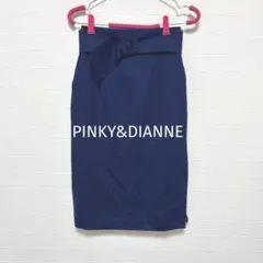 PINKY&DIANNE ウエストタイトスカート ベルト付き 裾レース スリットのサムネイル