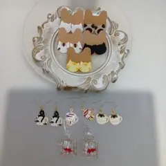 ☆カメオが素敵なゴージャス猫ちゃんピアス☆ - メルカリ