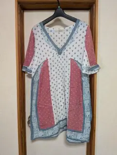 shuca GLOBAL WORK 半袖 Vネック トップス Mのサムネイル