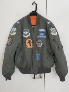 【美品】ALPHA MA-1 フライトジャケット オリーブグリー