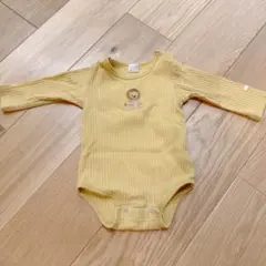 《大人気子供服》petit main ライオン刺繍ロンパース 80