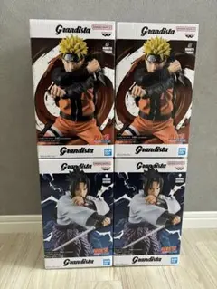 新品未開封 ナルト フィギュア Grandista 4点セット ナルト サスケ