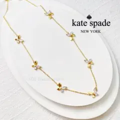 B581/kate spade/クリア クリスタル バタフライゴールドネックレスのサムネイル