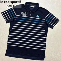 ルコックスポルティフゴルフ★ネイビー★薄手ストレッチ★シャツ【メンズ サイズM】