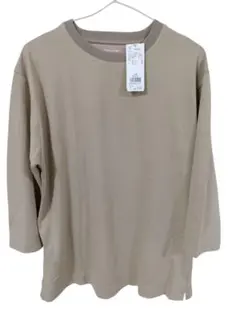 Global　work 七分袖 トップス　ベージュ　 Lサイズ　新品タグ付き