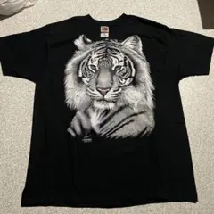 Fruit of the Loom ホワイトタイガー プリントTシャツ XLのサムネイル