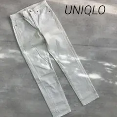 美品❣　ユニクロジーンズ　UNIQLO　白　デニム　スキニーパンツ　24　小さめ