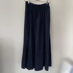 GLOBAL WORK グローバルワーク ネイビー ワイドパンツ ウエストゴム