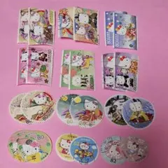 ハローキティ 使用済み切手 150枚(94種) オフペーパー