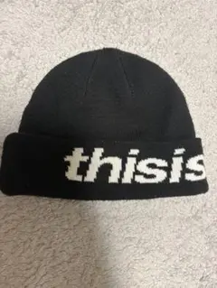 thisisneverthat ニット帽 黒