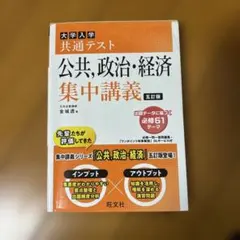 大学入学共通テスト公共,政治・経済集中講義
