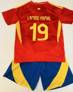 140cmスペイン代表モデル　ヤマル　子供サッカーユニフォーム