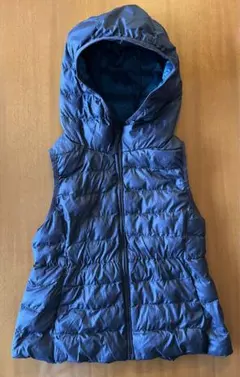 ✳︎値下げ‼︎ ユニクロ キッズ　ダウンベスト　フード付き　ネイビー　120cm