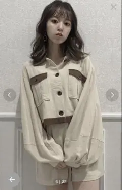 【新品】dazzlin/ダズリン♡セットアップ♡シャツ＆ショートパンツ♡