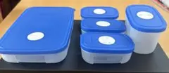 Tupperwarタッパーウェア　フリーザーメイト　ダイアル付き　ブルー5個