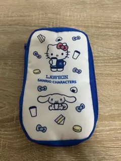 【新品】サンリオ ローソン 当たりくじ ポーチ しろ キティ シナモロール