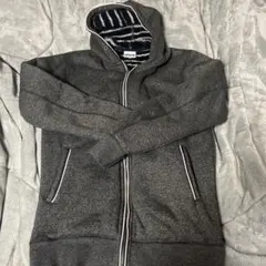 OUTDOOR フリース裏地 グレー パーカー Lサイズ